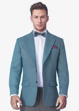 Ellis Koi Blue Linen Jacket