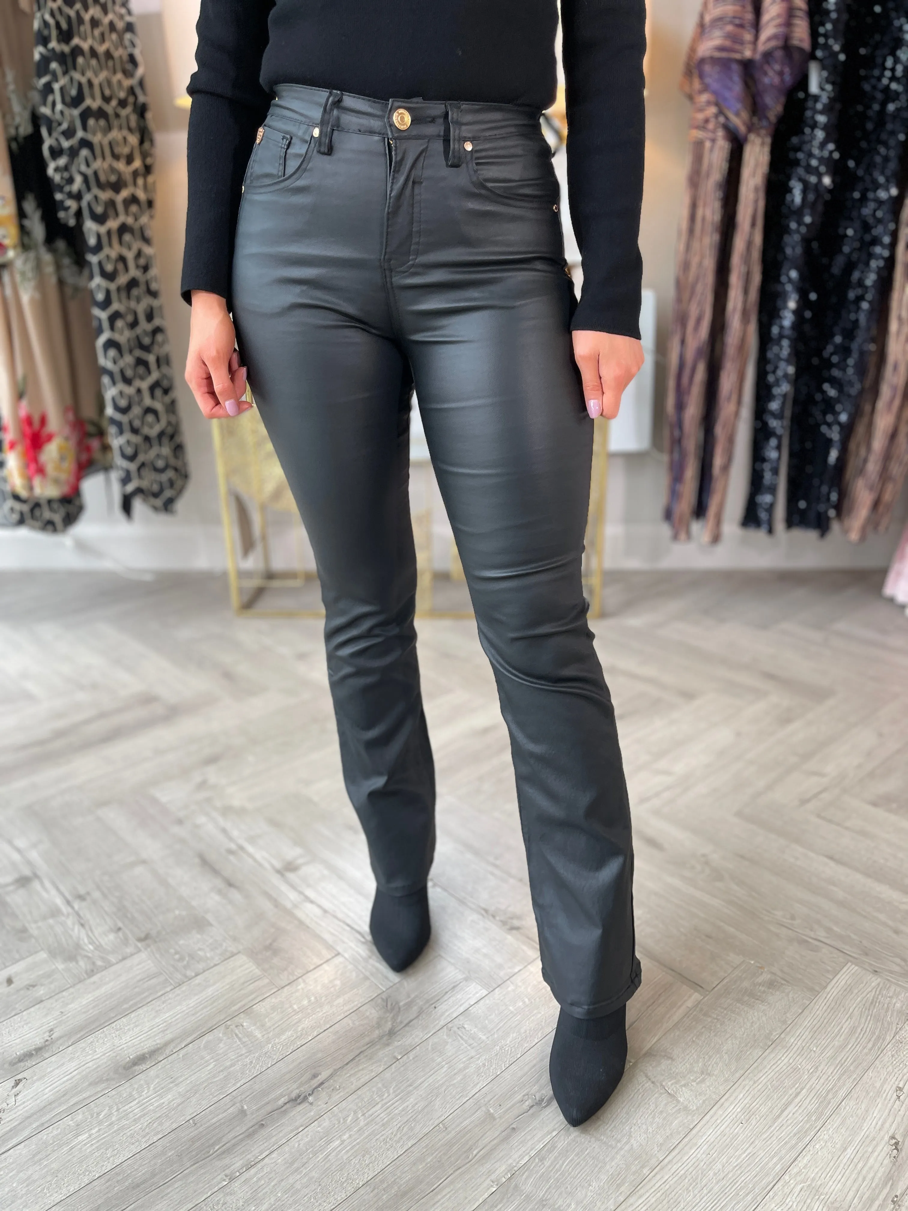 Eloise Leatherette Pants (Long)