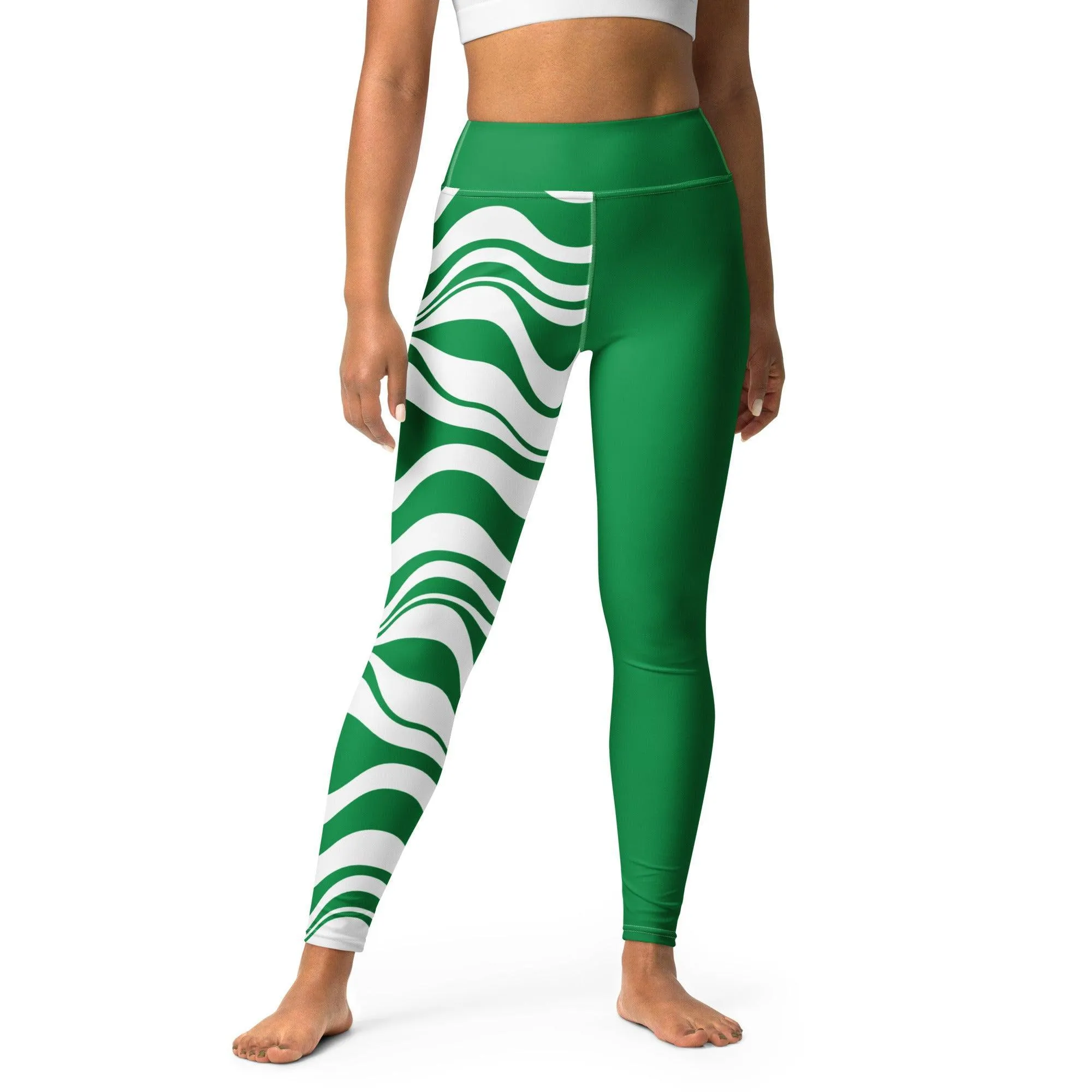 ENERGY WAVES green - Yoga Leggings