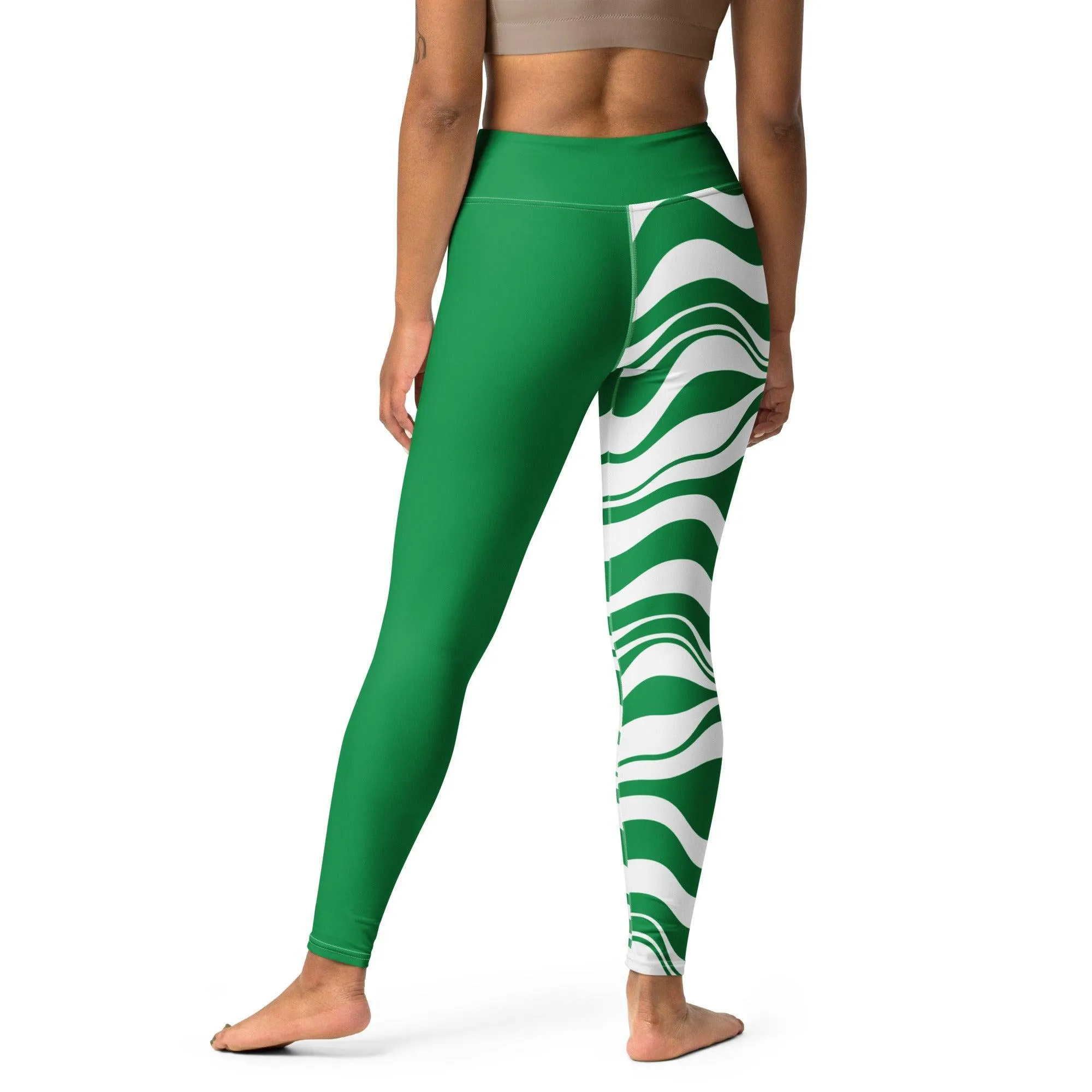 ENERGY WAVES green - Yoga Leggings