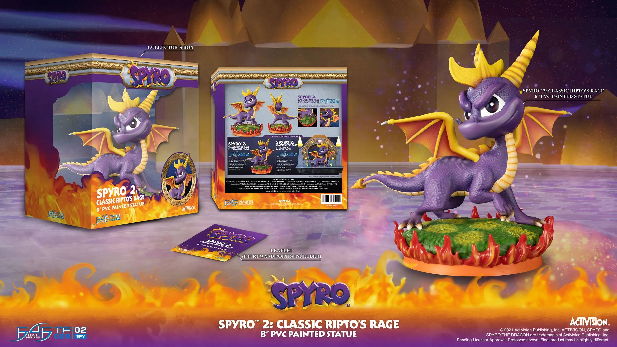 First 4 Figures Spyro 2: Ripto's Rage Spyro PVC Statue