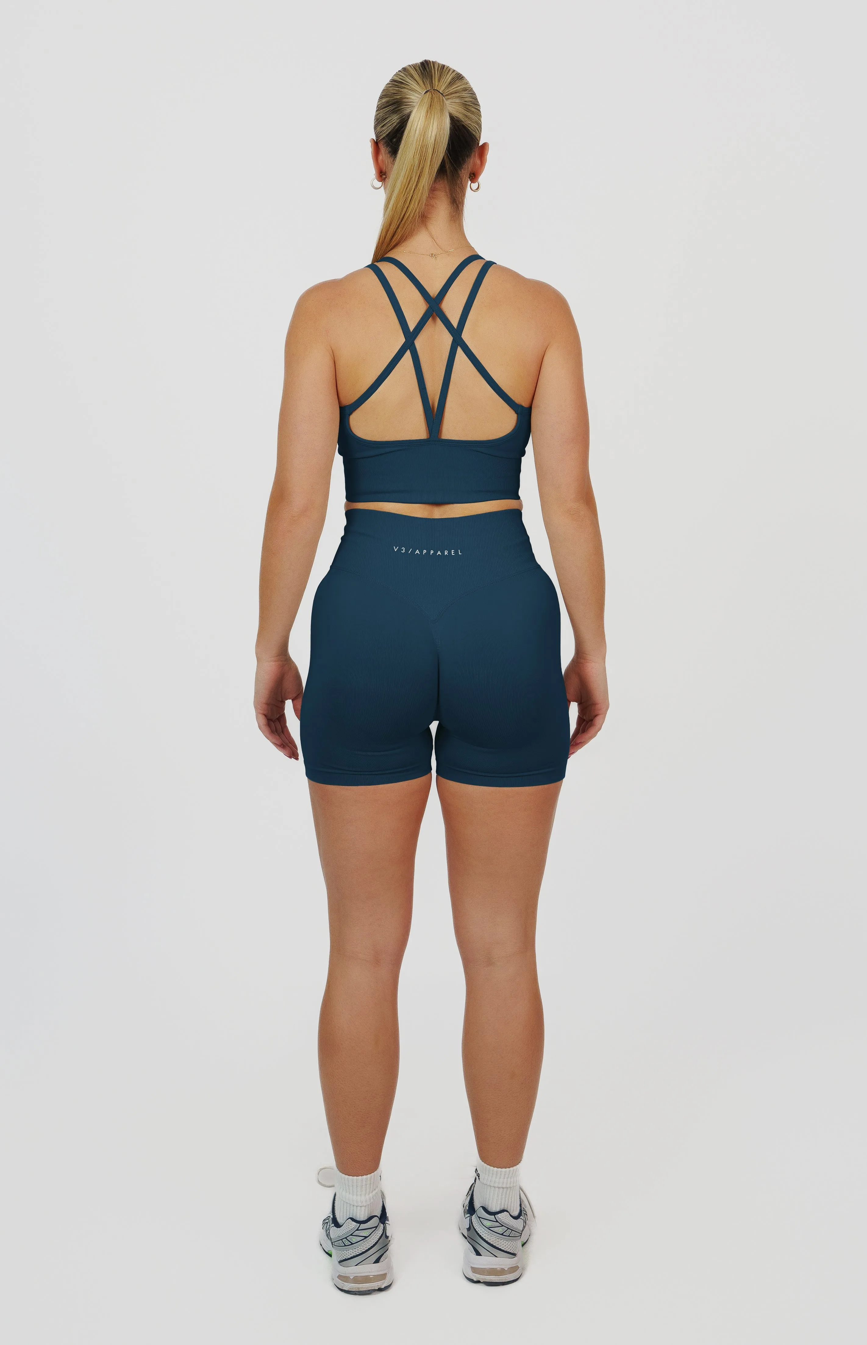 Form Seamless Scrunch Shorts & Sports Bra Set - Deep Turquoise