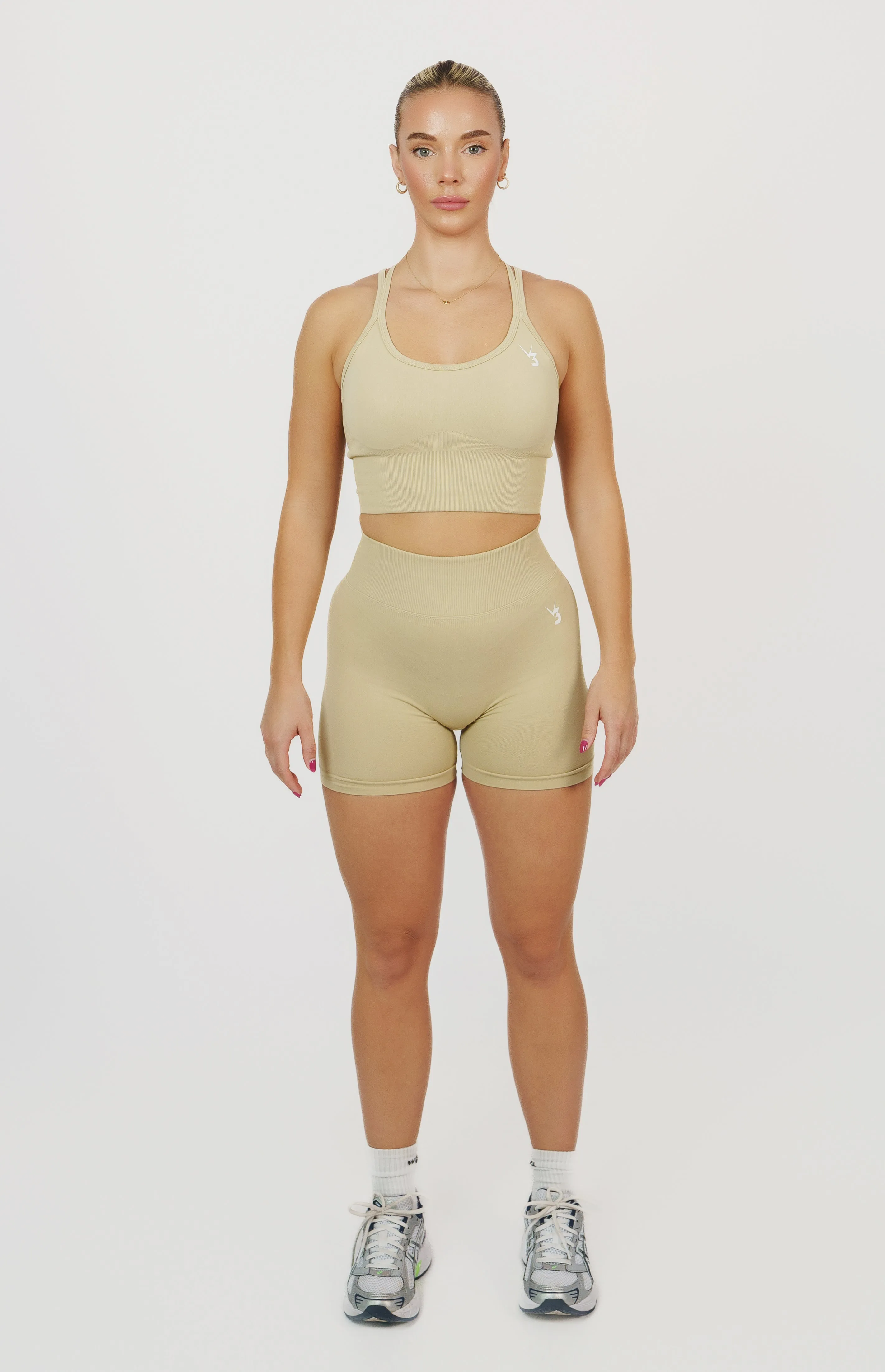 Form Seamless Scrunch Shorts -  Light Camel