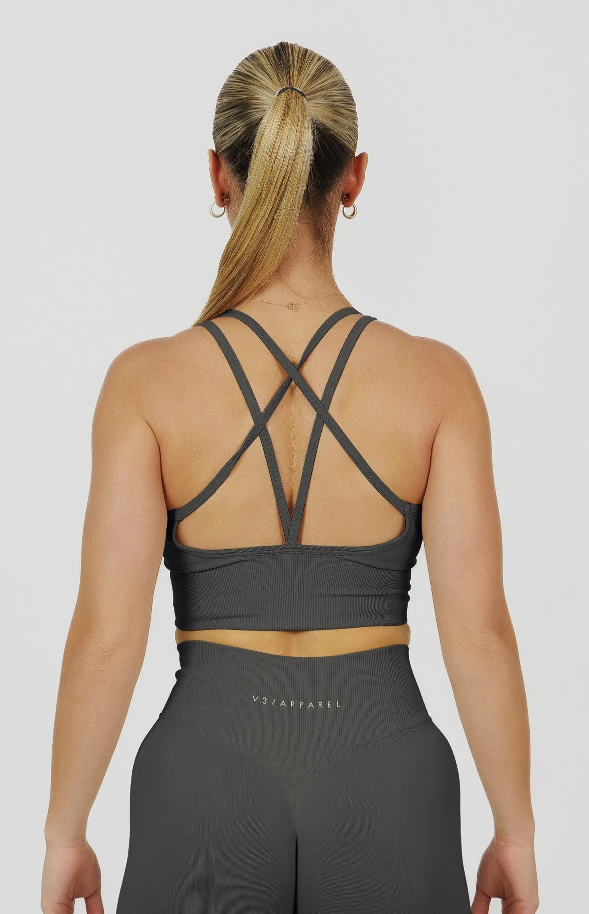 Form Seamless Strappy Sports Bra - Slate Grey