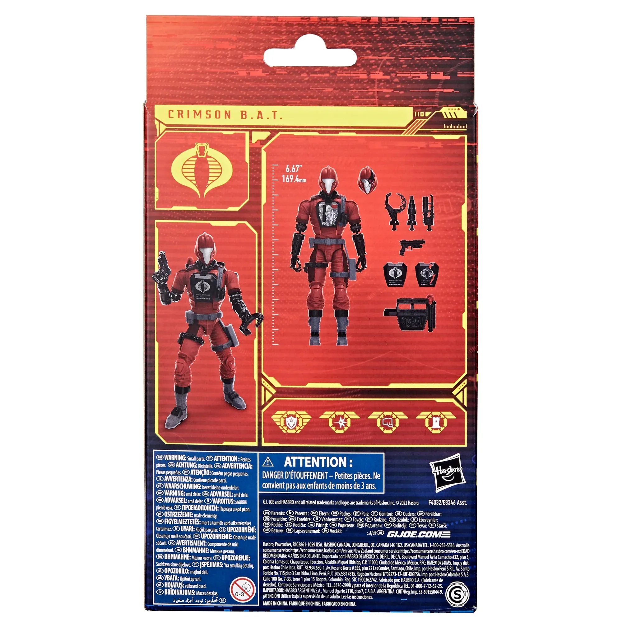 G.I. Joe Classified Series #60 - CRIMSON B.A.T. Action Figure (F4032)