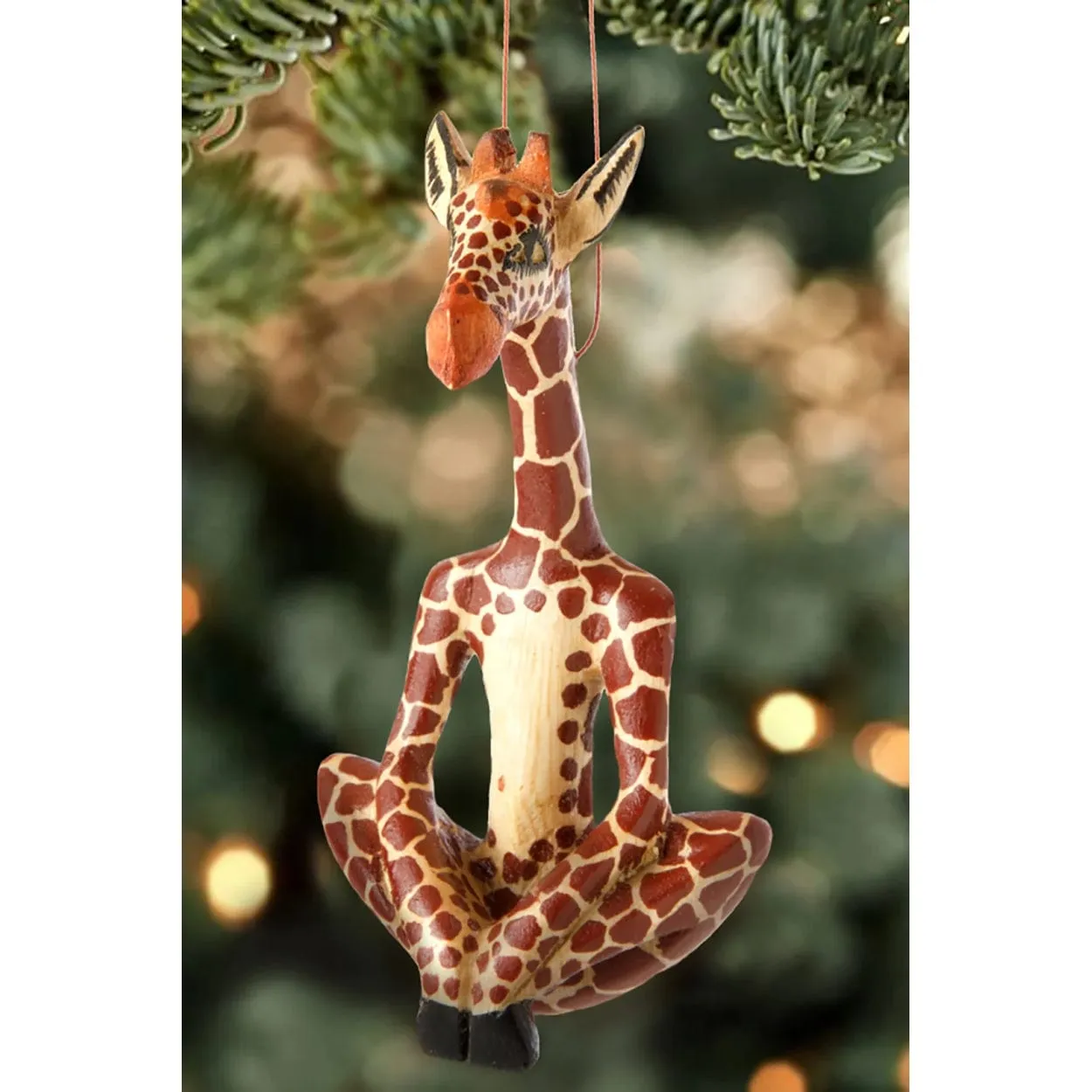 Giraffe Yogi: Christmas Ornament