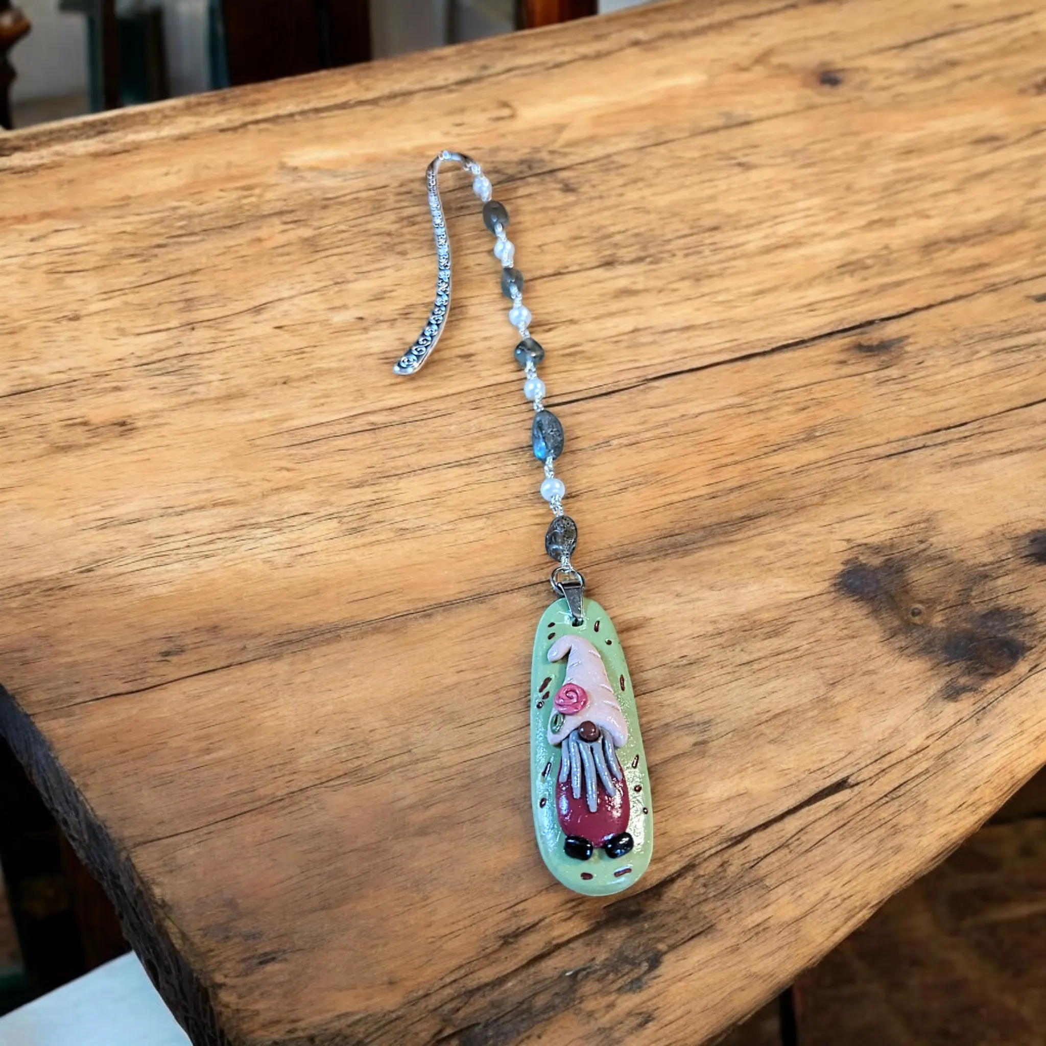 Gnome Labradorite Bead Bookmark