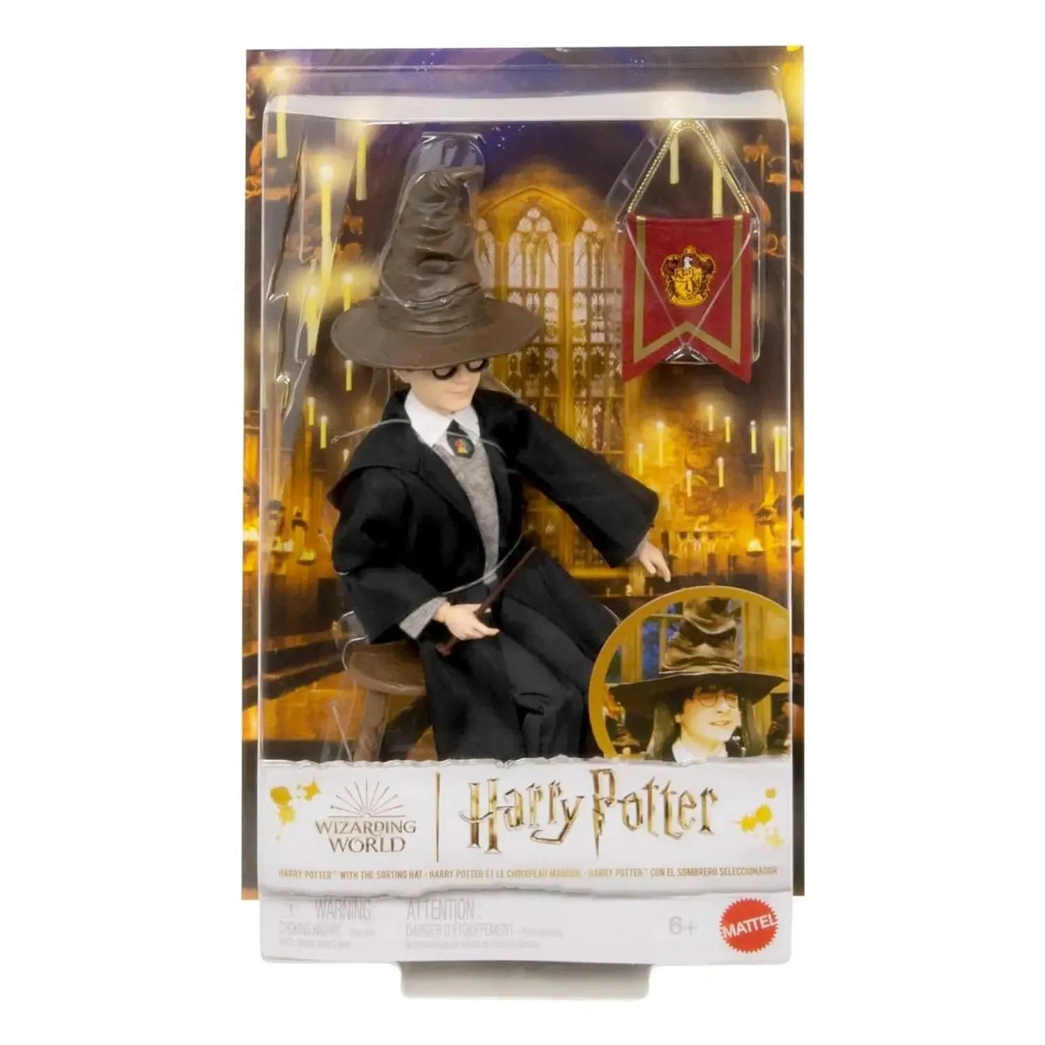 Harry Potter Figure with Sorting Hat Wand Pennant Stool 30cm