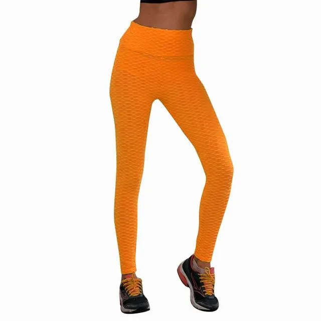 Honeycomb Butt Lifting Yoga Pants [Gives Thicker More FULL Appearance]