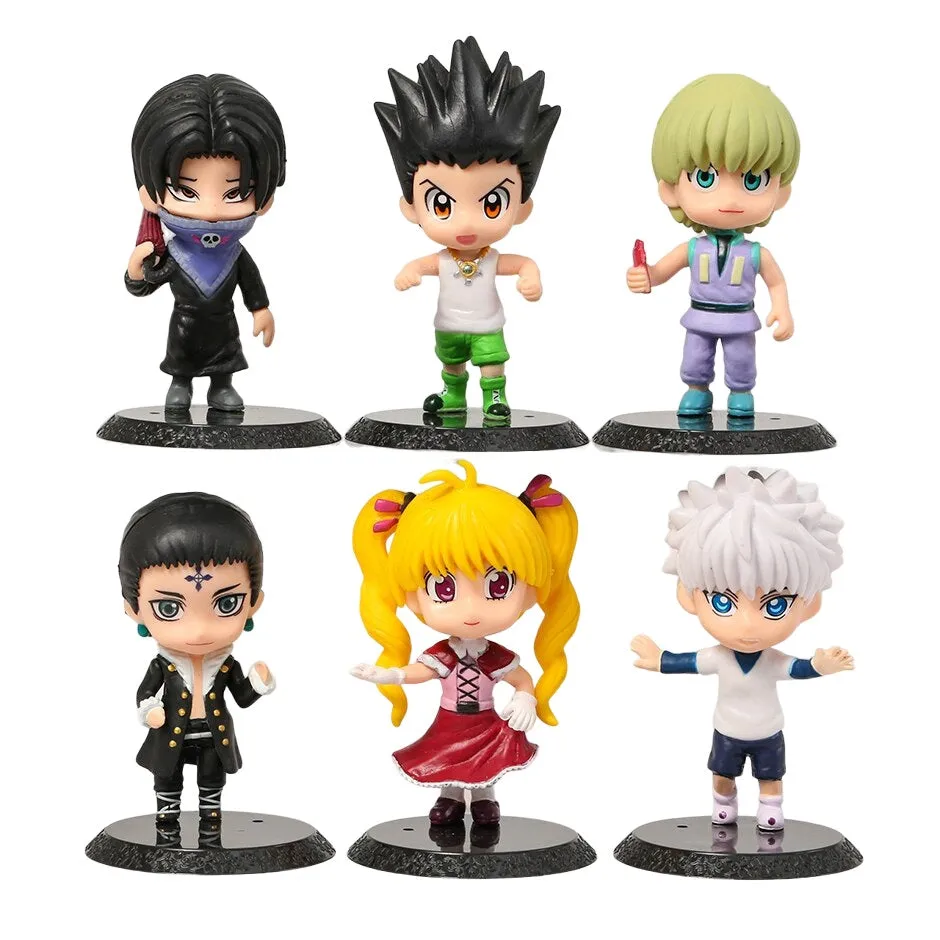 Hunter x Hunter Set Of 6 Action Figures SET B  | 10 Cms |