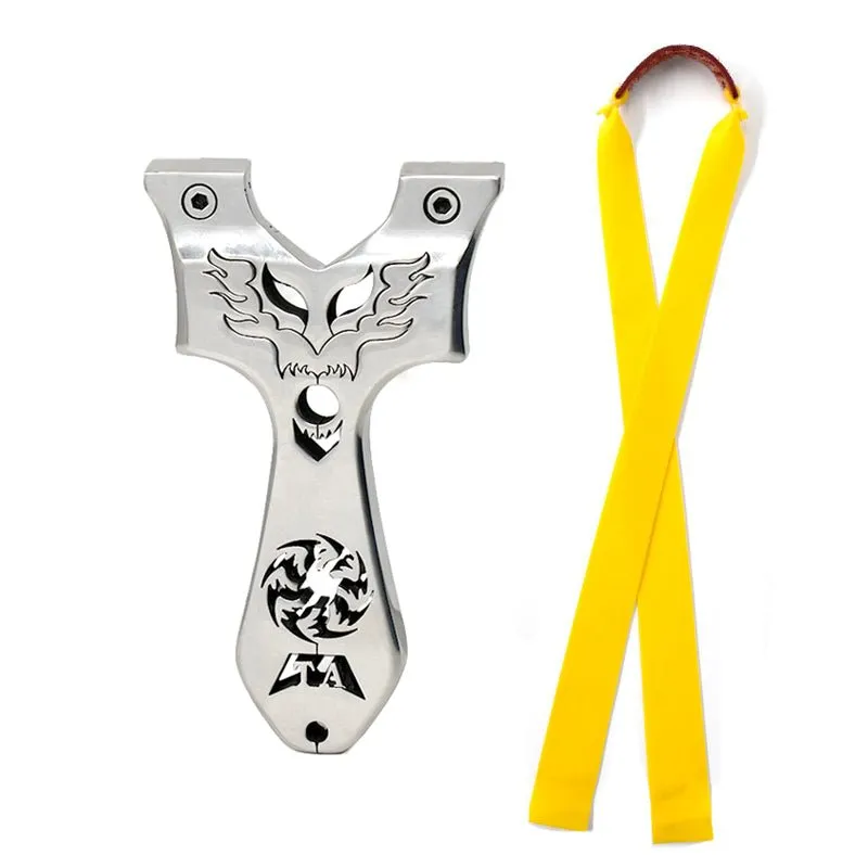 Inlaid Hot Wings Stainless Steel Slingshot