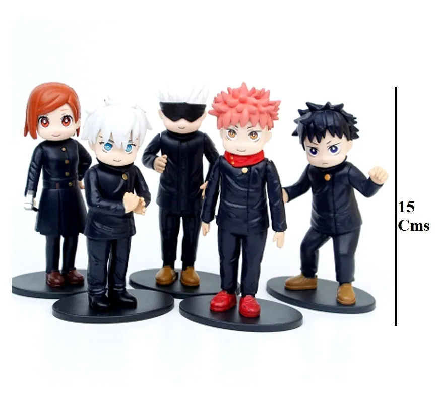 Jujutsu Kaisen Big Set of 5 Action Figure Gojo Satoru Yuji Itadori [15 CM]