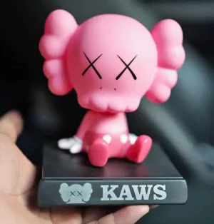 Kaws Bearbrick Bobblehead With Mobile Holder For Cars | 13.5 CM  |