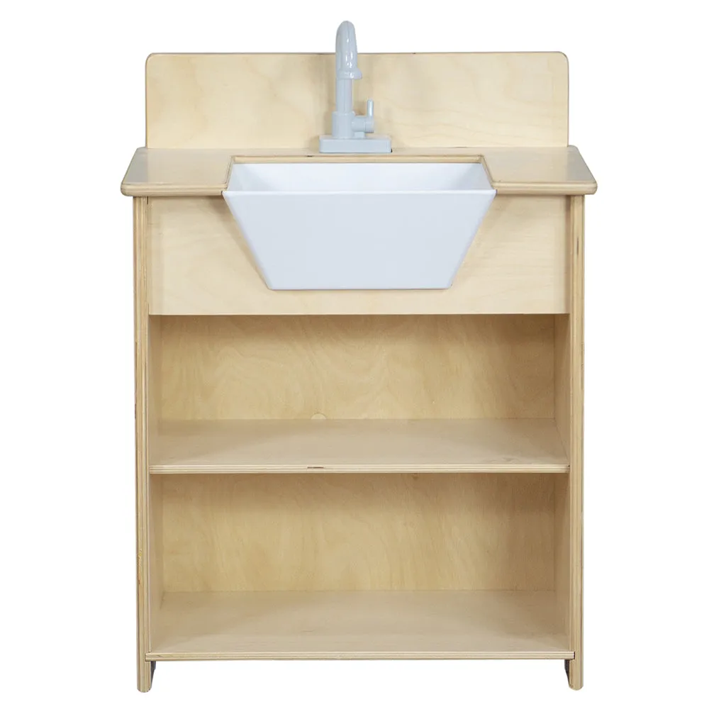 Kid-Sized Farmhouse-Style Toy Sink