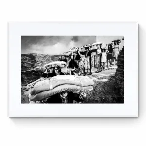 Limited Edition numbered and signed. Dowry transportation, Olympos, Karpathos, Dodecanese | Black-and-white wall art photography from Greece