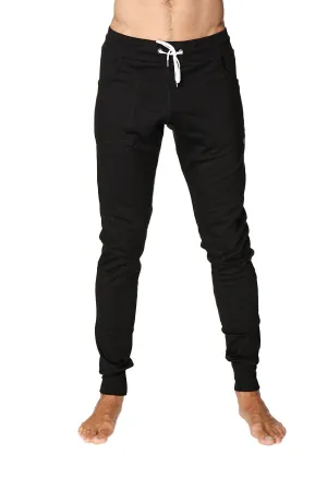 Long Cuffed Jogger & Yoga Sweat Pants (Black)