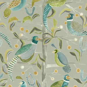 Lossie Printed Cotton Fabric (By The Metre) Pine