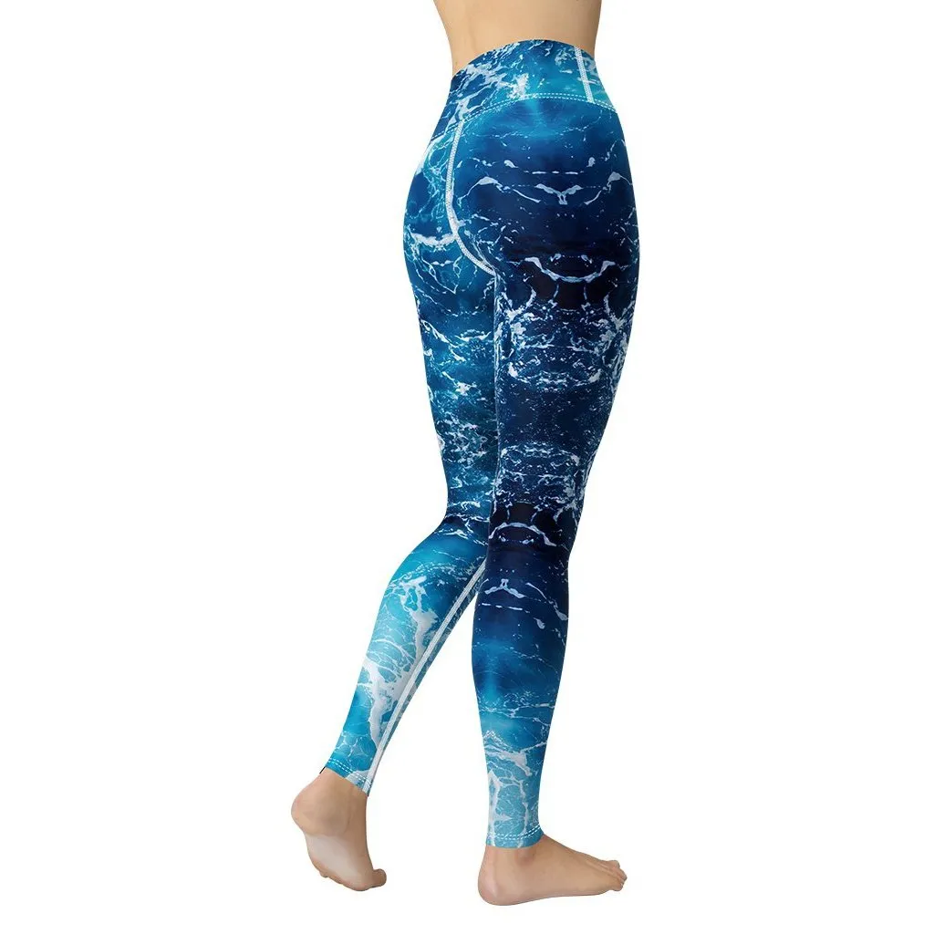 Lovely Ocean Yoga Leggings