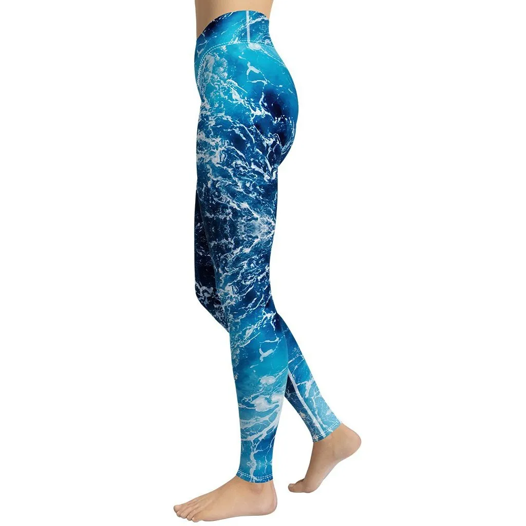 Lovely Ocean Yoga Leggings