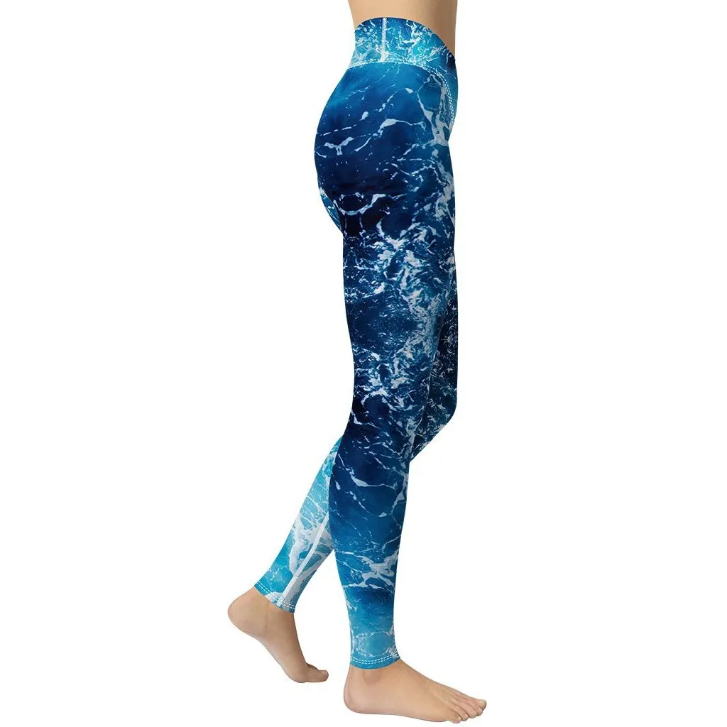 Lovely Ocean Yoga Leggings