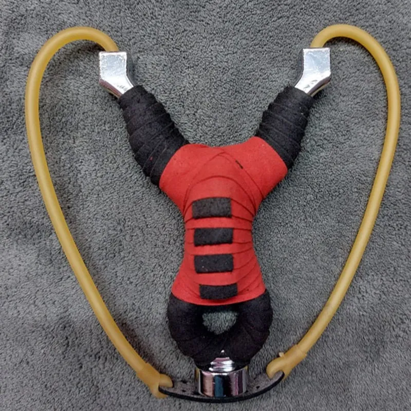 Magnetic Red and Grey Wrap Alloy Slingshot