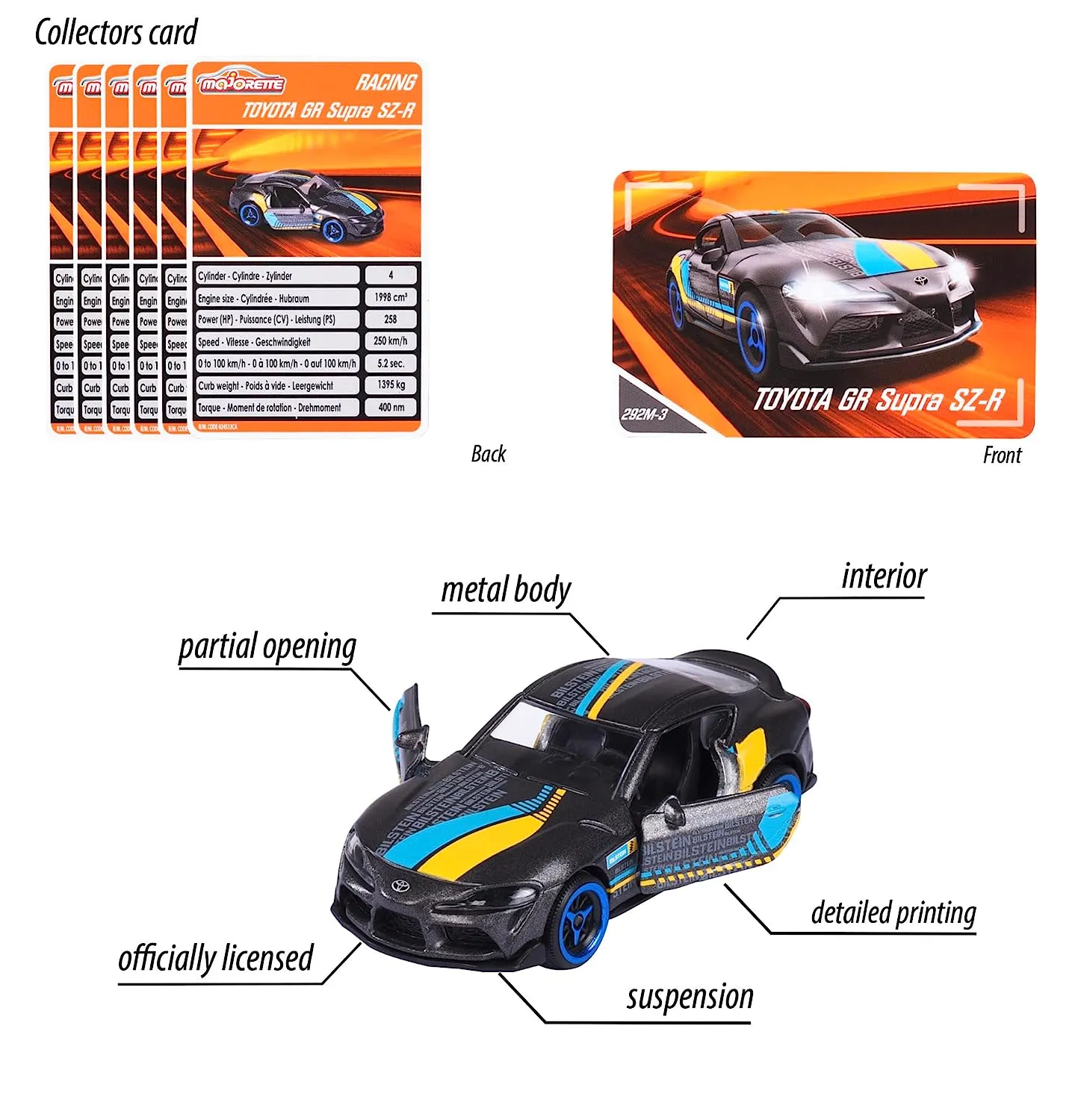 Majorette Racing Cars Series - Design & Style May Vary, Only 1 Model Included