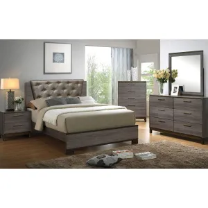 MANVEL Two-Tone Antique Gray 4 Pc. Queen Bedroom Set