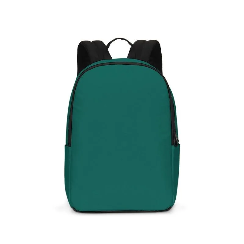 Medium Dark Blue Cool Green Waterproof Backpack | Medium Dark Pure Blue Cool Green | C100M0Y50K60