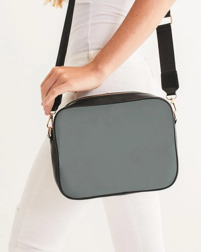 Medium Dark Green Gray Crossbody Bag | Medium Dark Pale Green Gray | C10M0Y10K60