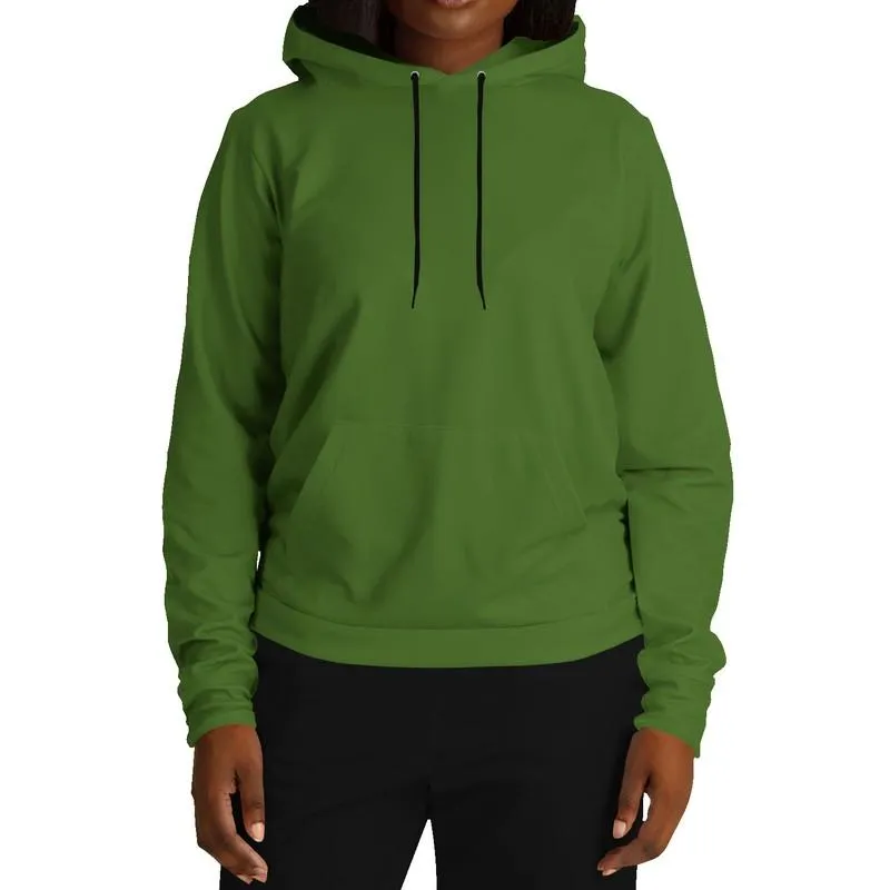 Medium Dark Warm Green Hoodie | Unisex | with PLUS sizes | Medium Dark Pure Warm Green | C50M0Y100K60