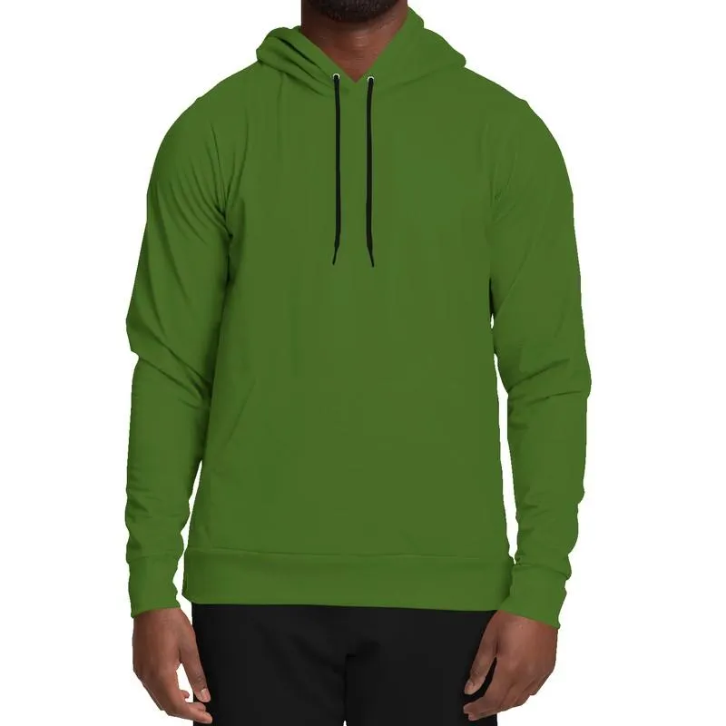 Medium Dark Warm Green Hoodie | Unisex | with PLUS sizes | Medium Dark Pure Warm Green | C50M0Y100K60