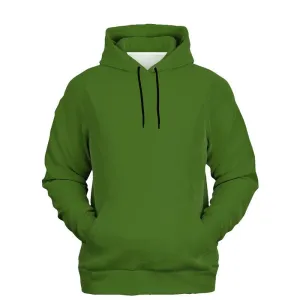 Medium Dark Warm Green Hoodie | Unisex | with PLUS sizes | Medium Dark Pure Warm Green | C50M0Y100K60