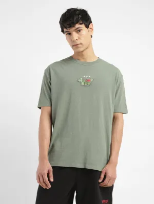 Men's Embroidered Round Neck T-shirt