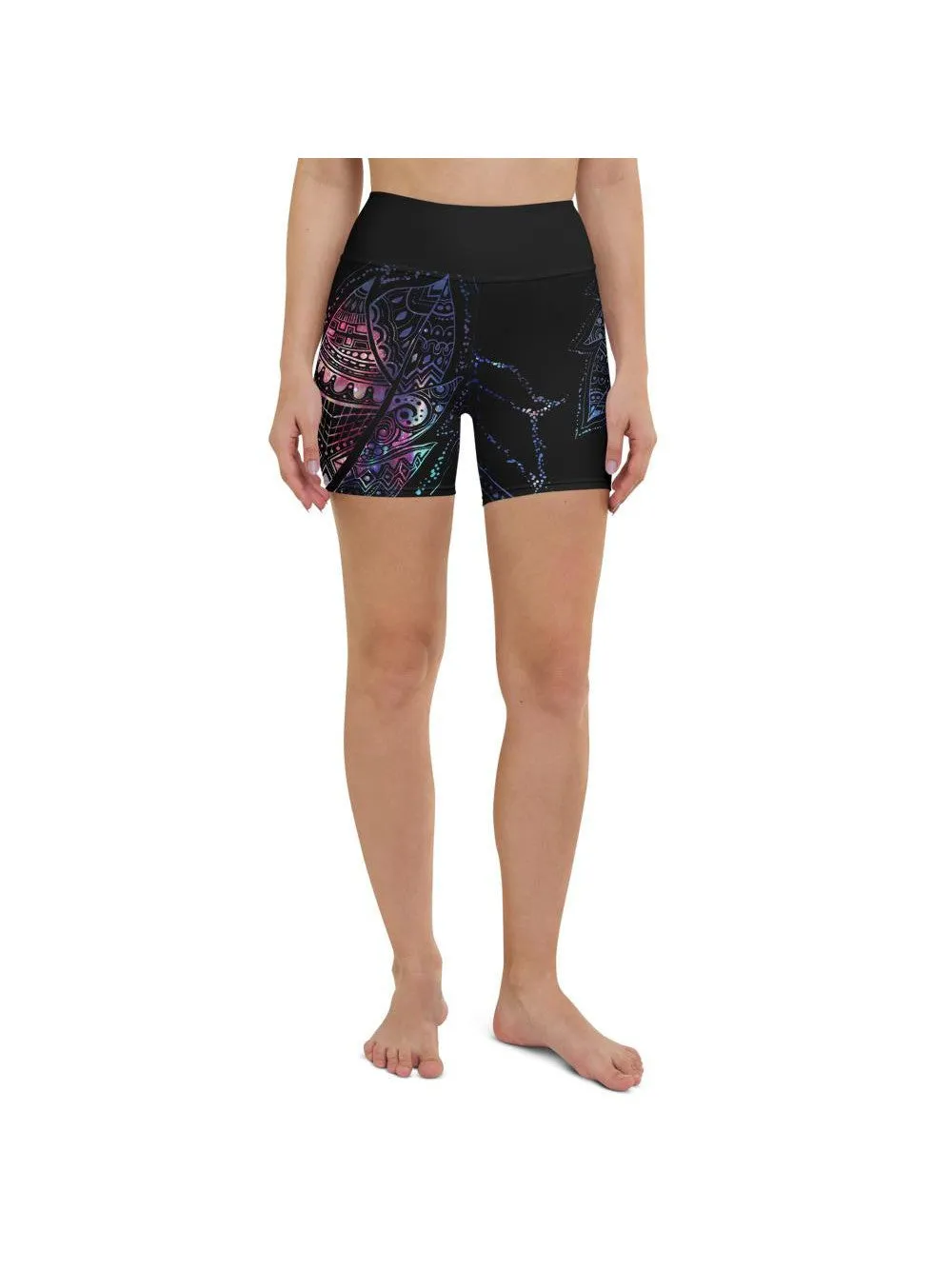 Mystic Feather Yoga Shorts