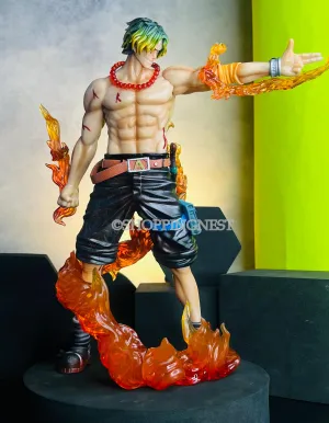 One Piece Ace Anime Action Figure for Collection Decoration Model Toys | 25cm |