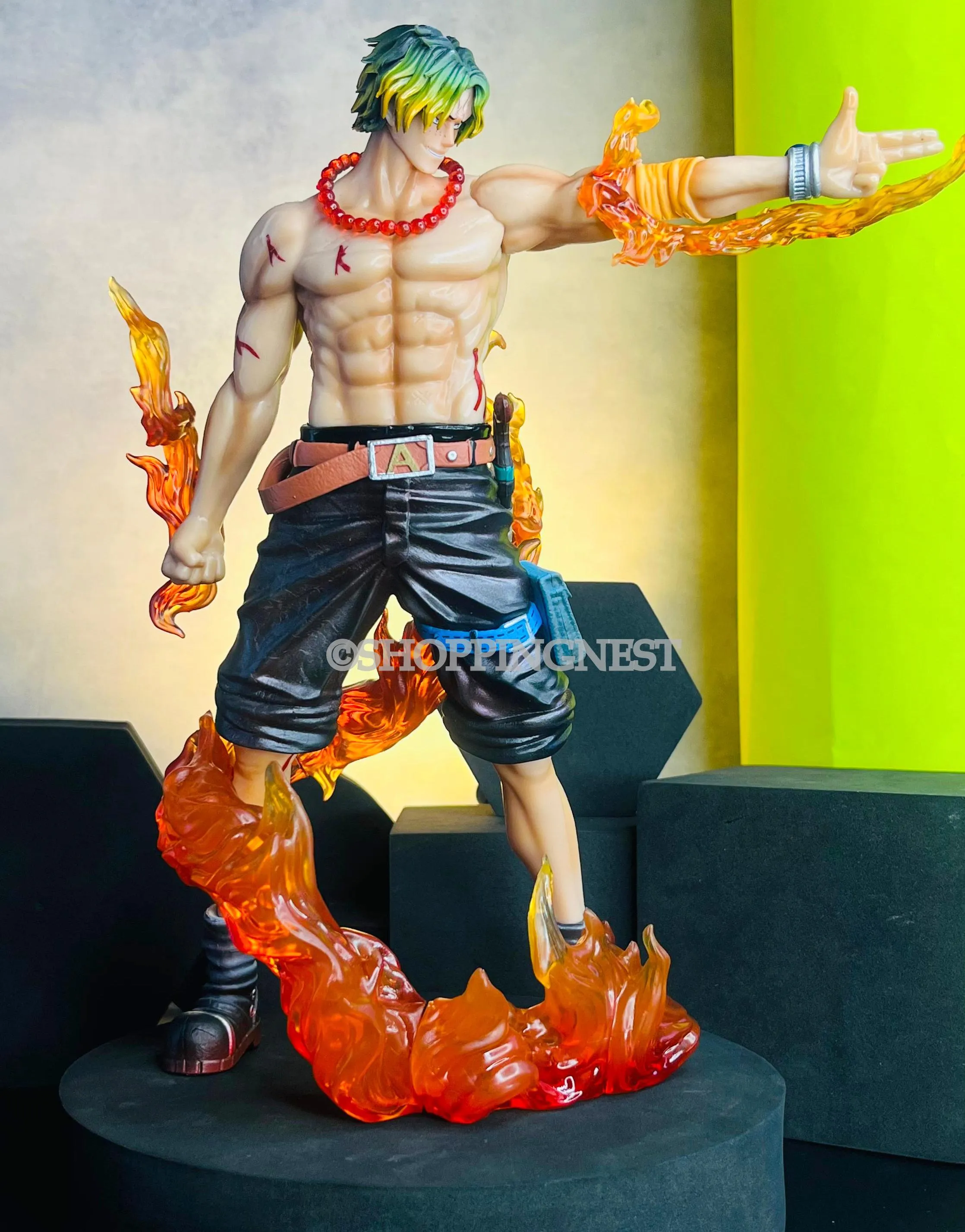 One Piece Ace Anime Action Figure for Collection Decoration Model Toys | 25cm |