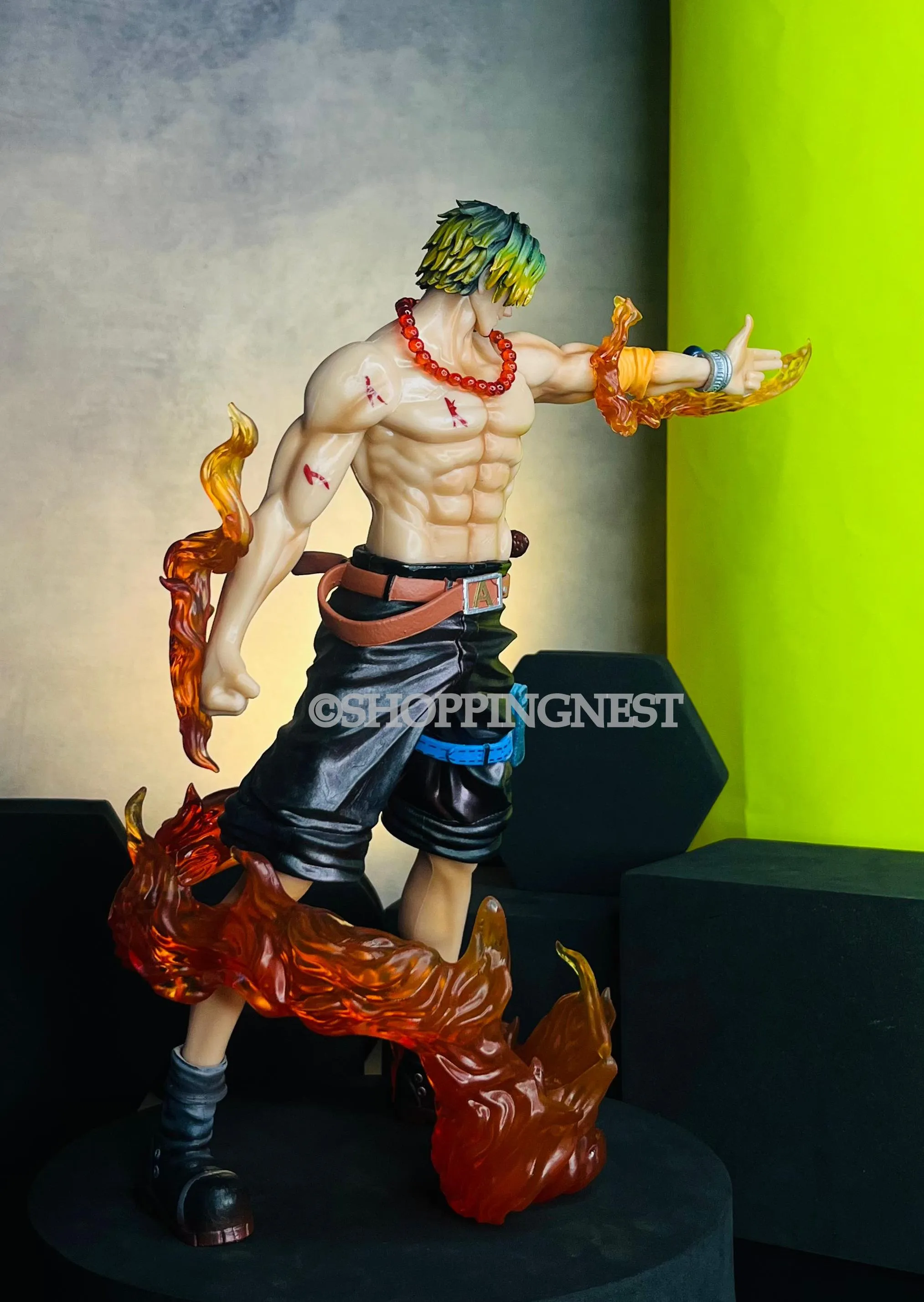 One Piece Ace Anime Action Figure for Collection Decoration Model Toys | 25cm |