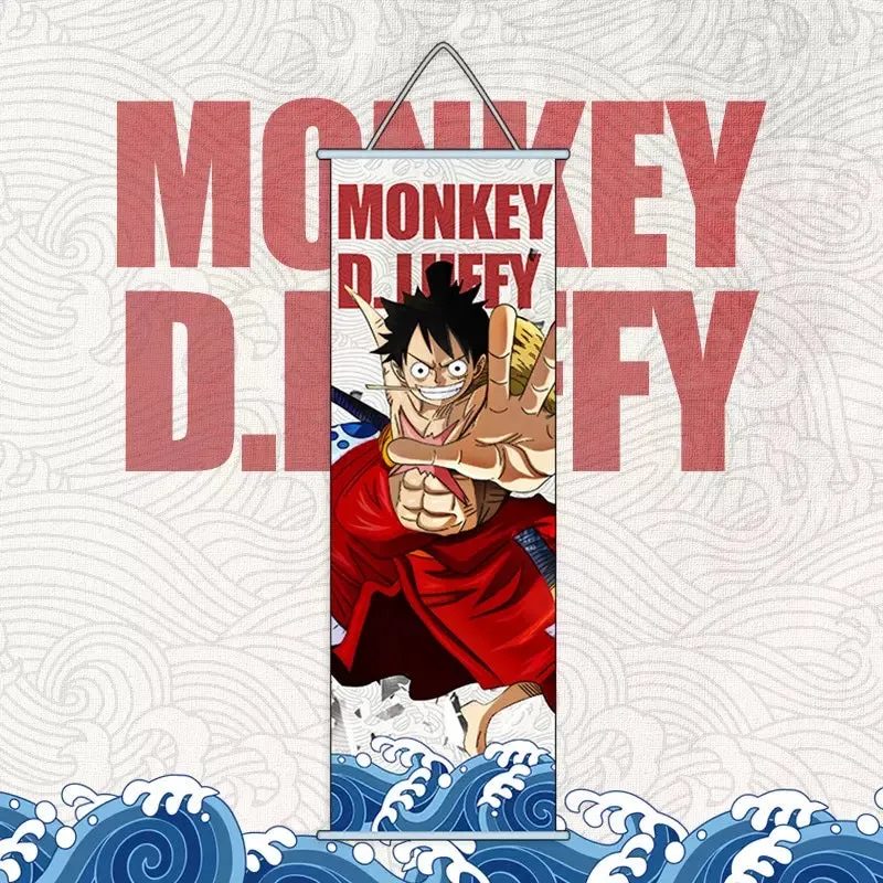 One Piece | Monkey D Luffy Anime Poster Wall Scroll | 70 x 25 Cm |