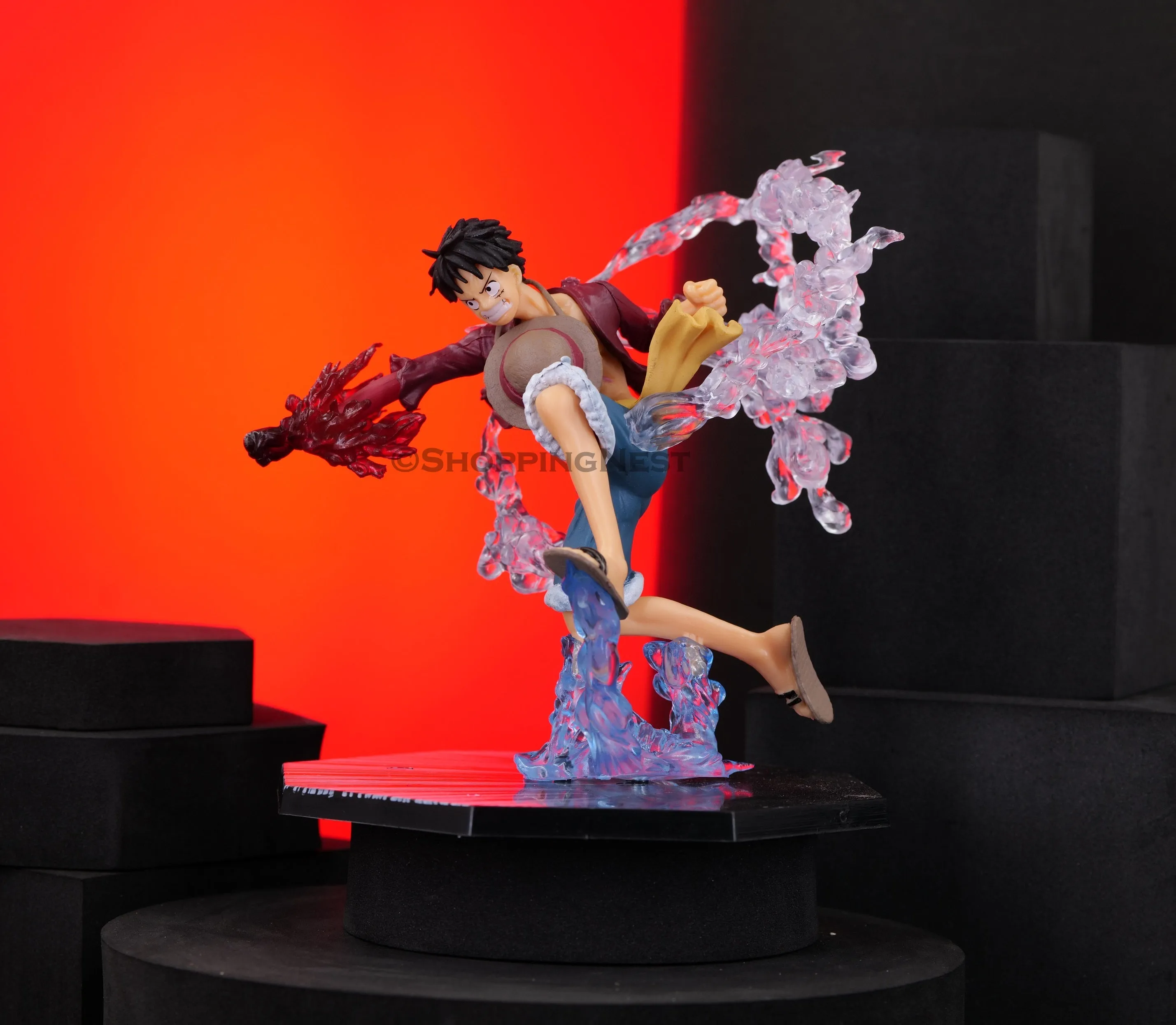 One Piece Monkey D Luffy Battle Action Figure Anime Figurine | 14Cm |