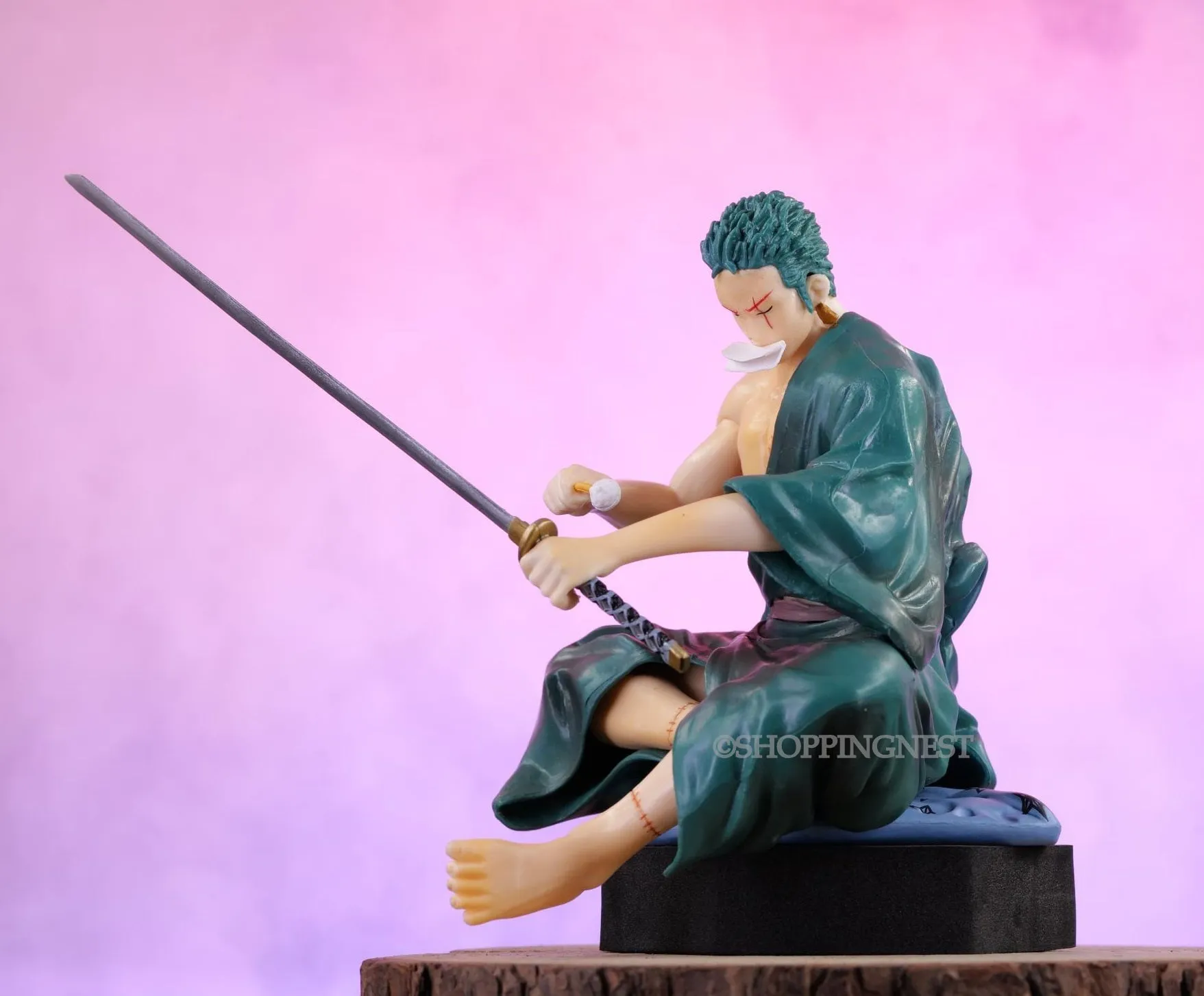 One Piece Roronoa Zoro Sitting Ver. 18 Action Figure | 15 Cms |