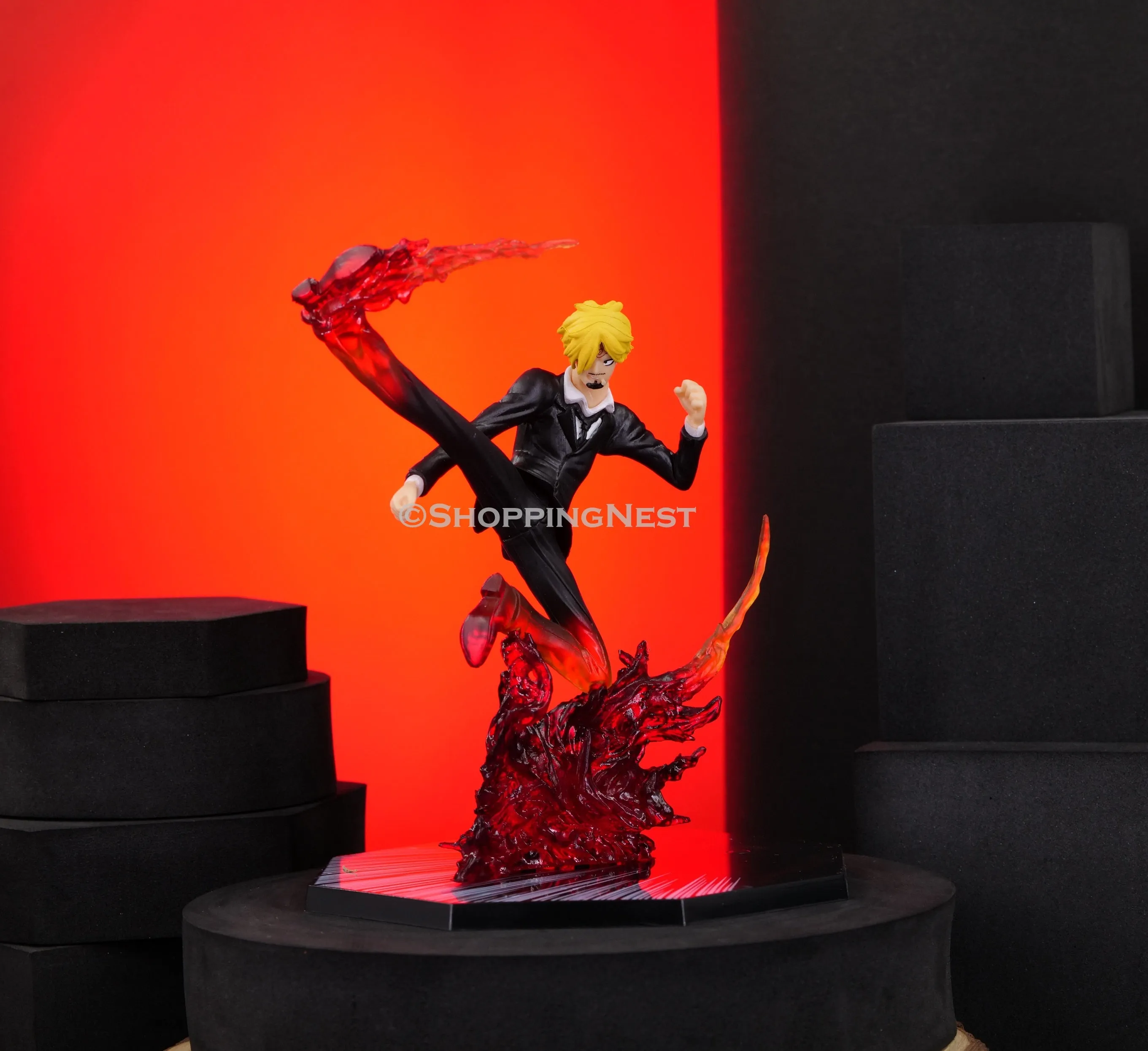 One Piece Vinsmoke Sanji Action Figure  PVC Pirate Anime Figurine | 16 CMS |