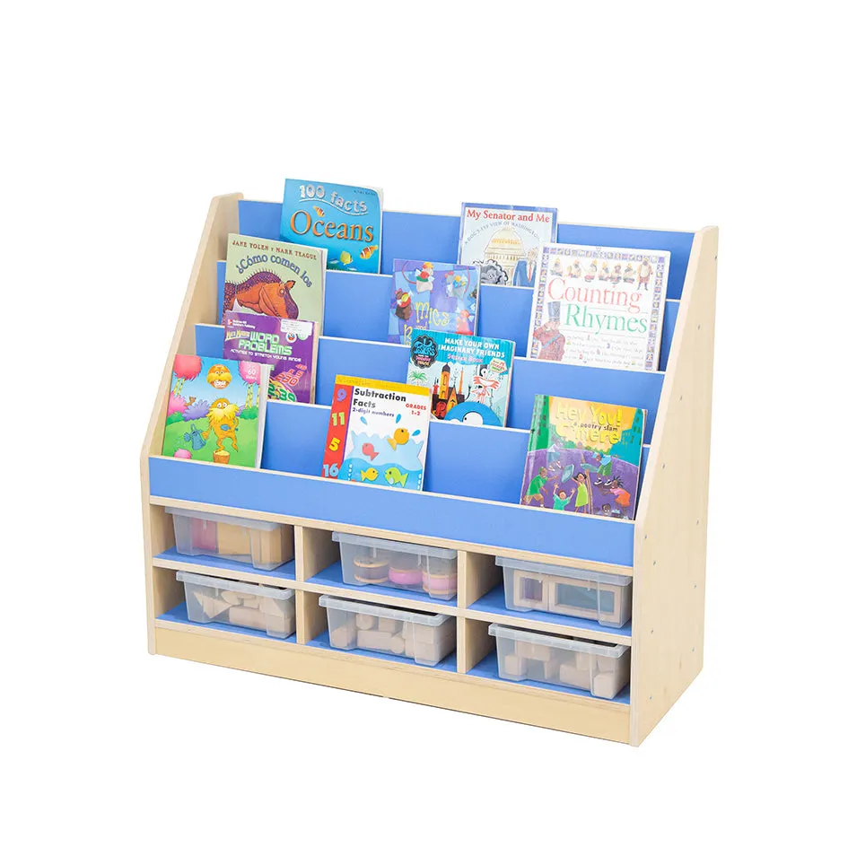 Pastel Blue Book Storage unit