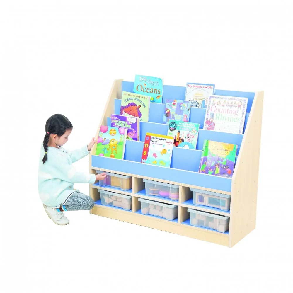 Pastel Blue Book Storage unit