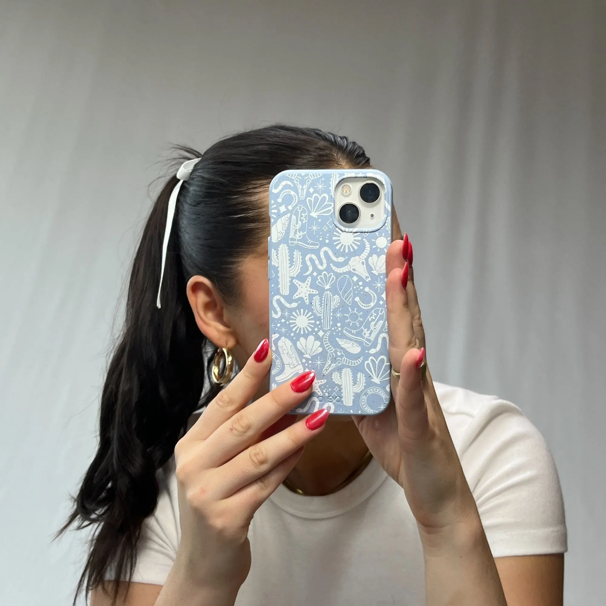 Powder Blue Coastal Rodeo iPhone 13 Pro Case