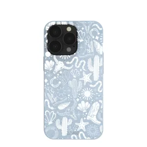 Powder Blue Coastal Rodeo iPhone 13 Pro Case