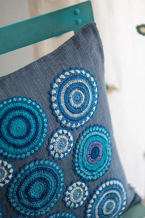 Prakriti Cushion Cover ~ Blue Mandalas