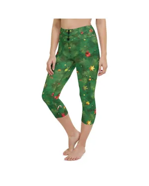 Realistic Christmas Tree Yoga Capris