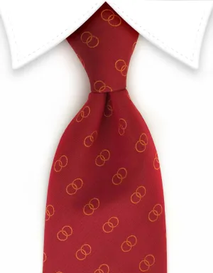 Red & Orange Ring Tie