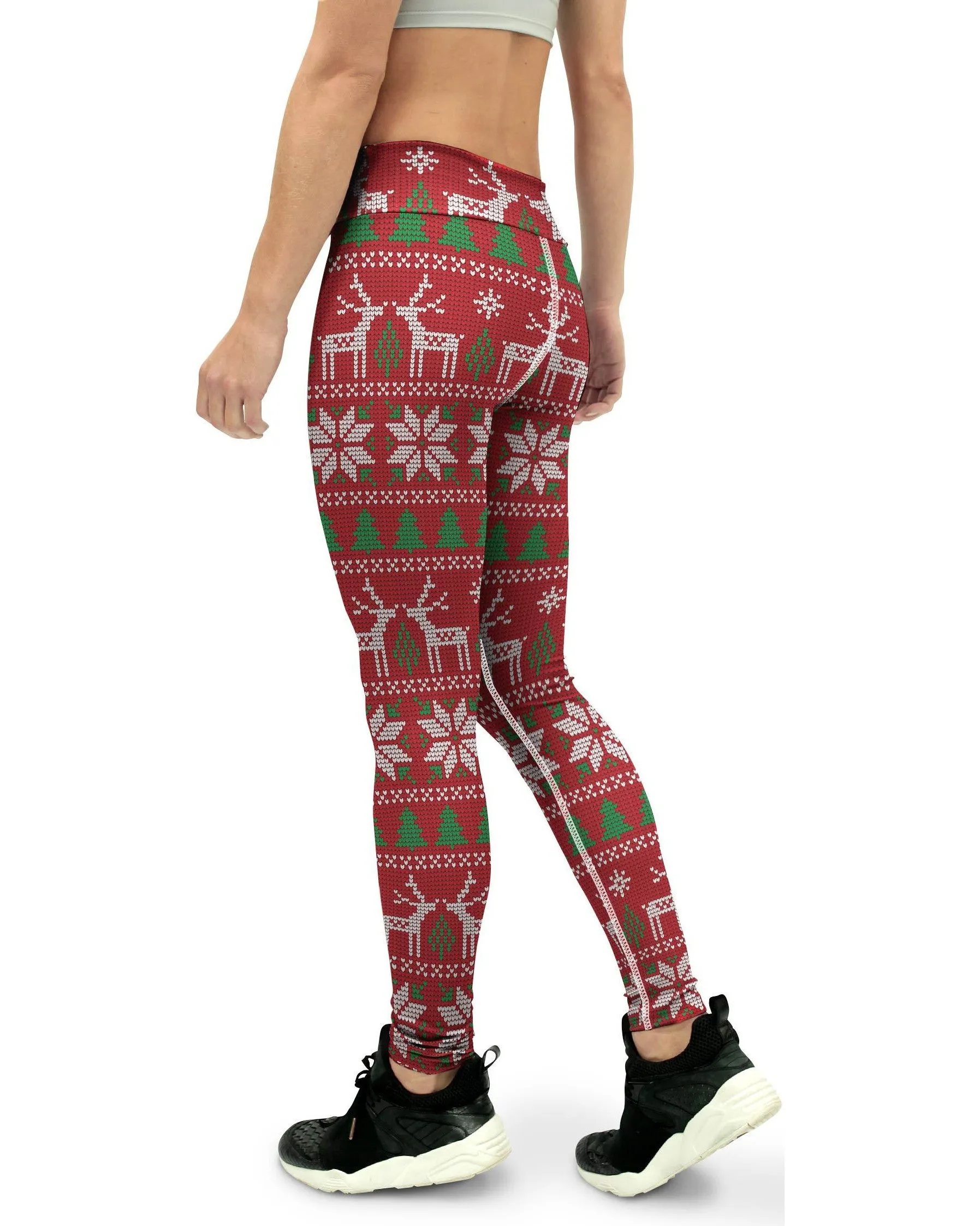 Red Ugly Christmas Yoga Pants