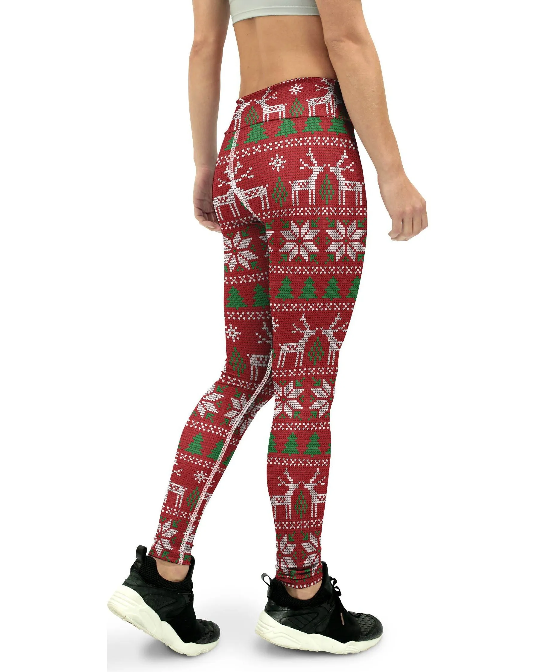 Red Ugly Christmas Yoga Pants